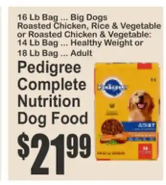 SuperFresh Pedigree Complete Nutrition Dog Food offer