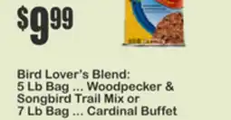 SuperFresh Bird Lover's Blend: 5 Lb Bag ... Woodpecker & Songbird Trail Mix or 7 Lb Bag ... Cardinal Buffet offer