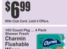 SuperFresh Charmin Flushable Wipes offer