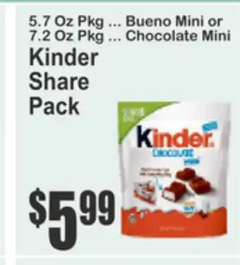 SuperFresh Kinder Share Pack offer