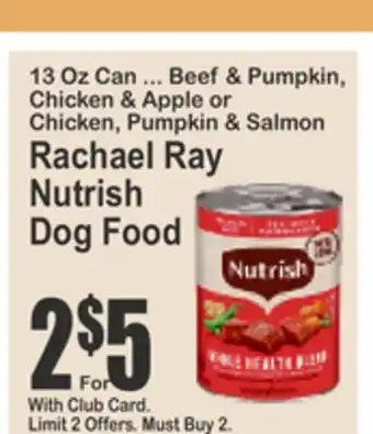 SuperFresh Rachael Ray Nutrish Dog Food offer