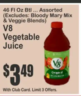 SuperFresh V8 Vegetable Juice offer