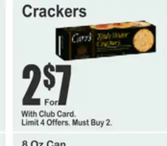 SuperFresh Carr's Crackers offer