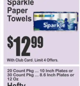 SuperFresh Sparkle Paper Towels offer