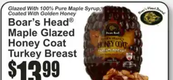 SuperFresh Boar's Head Maple Glazed Honey Coat Turkey Breast offer