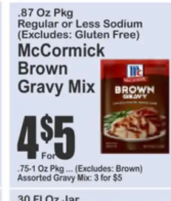 SuperFresh McCormick Brown Gravy Mix offer