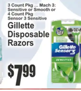SuperFresh Gillette Disposable Razors offer