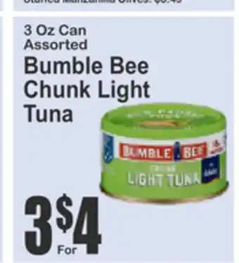 SuperFresh Bumble Bee Chunk Light Tuna offer