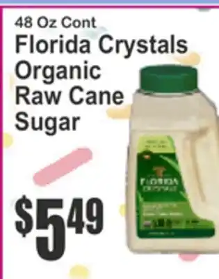 SuperFresh 48 Oz Cont Florida Crystals Organic Raw Cane Sugar offer