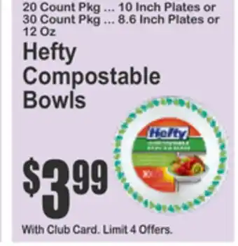 SuperFresh Hefty Compostable Bowls offer