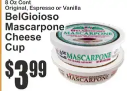 SuperFresh BelGioioso Mascarpone Cheese Cup offer