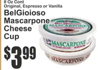 SuperFresh BelGioioso Mascarpone Cheese Cup offer
