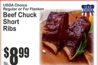 SuperFresh USDA Choice Regular or For Flanken Beef Chuck Short Ribs offer