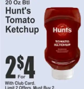SuperFresh 20 Oz Btl Hunt's Tomato Ketchup offer