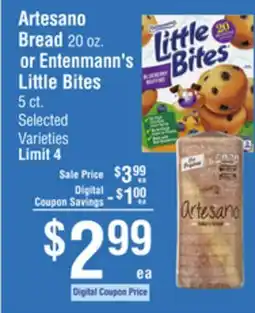 Smart & Final Artesano Bread or Entenmann's Little Bites offer