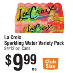 Smart & Final La Croix Sparkling Water Variety Pack offer