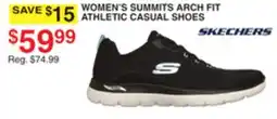 Dunham's Sports SKECHERS WOMEN'S SUMMITS ARCH FIT ATHLETIC CASUAL SHOES offer