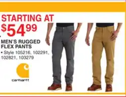 Dunham's Sports CARHARTT MEN'S RUGGED FLEX PANTS offer