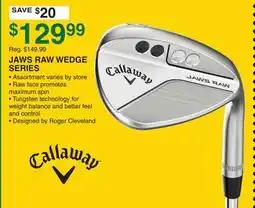 Dunham's Sports JAWS RAW WEDGE SERIES offer