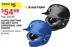 Dunham's Sports EASTON ALPHA BATTING HELMET WITH UNIVERSAL JAW GUARD offer