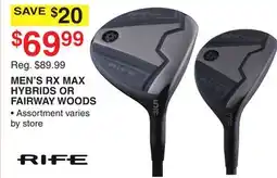 Dunham's Sports MEN'S RX MAX HYBRIDS OR FAIRWAY WOODS offer