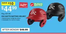 Dunham's Sports RX2 MATTE BATTING HELMET offer