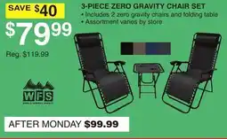 Dunham's Sports 3-PIECE ZERO GRAVITY CHAIR SET offer