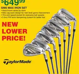 Dunham's Sports TAYLORMADE SIM2 MAX IRON SET offer