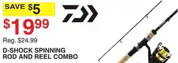 Dunham's Sports D-SHOCK SPINNING ROD AND REEL COMBO offer