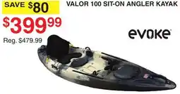 Dunham's Sports EVOKE VALOR 100 SIT-ON ANGLER KAYAK offer