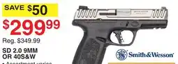 Dunham's Sports SMITH & WESSON SD 2.0 9MM OR 40S & W offer