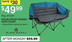 Dunham's Sports DOUBLEWIDE PADDED SOFA CHAIR offer