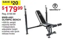 Dunham's Sports MARCY MWB-4491 OLYMPIC BENCH offer