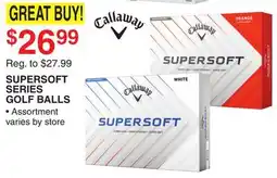 Dunham's Sports SUPERSOFT SERIES GOLF BALLS offer