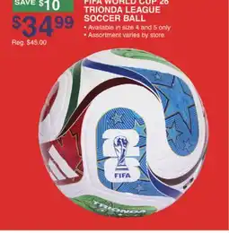 Dunham's Sports FIFA WORLD CUP 26 TRIONDA LEAGUE SOCCER BALL offer