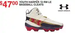 Dunham's Sports UNDER ARMOUR YOUTH HARPER 10 RM LE BASEBALL CLEATS offer