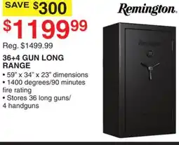 Dunham's Sports REMINGTON 36+4 GUN LONG RANGE offer