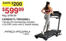 Dunham's Sports PRO-FORM CARBON TL TREADMILL offer