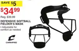 Dunham's Sports DEFENSIVE SOFTBALL FIELDER'S MASK offer