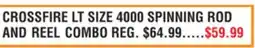 Dunham's Sports CROSSFIRE LT SIZE 4000 SPINNING ROD AND REEL COMBO offer