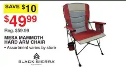 Dunham's Sports MESA MAMMOTH HARD ARM CHAIR offer