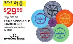 Dunham's Sports DYNAMIC DISCS PRIME 5-DISC GOLF STARTER SET offer