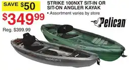 Dunham's Sports PELICAN STRIKE 100NXT SIT-IN OR SIT-ON ANGLER KAYAK offer