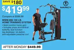 Dunham's Sports MARCY MWM-990 150 LB. HOME TRAINING SYSTEM offer