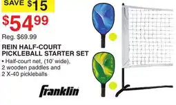 Dunham's Sports FRANKLIN REIN HALF-COURT PICKLEBALL STARTER SET offer