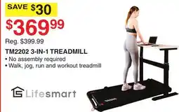 Dunham's Sports LIFESMART TM2202 3-IN-1 TREADMILL offer