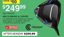 Dunham's Sports CLEVELAND MEN'S HIBORE XL DRIVER offer