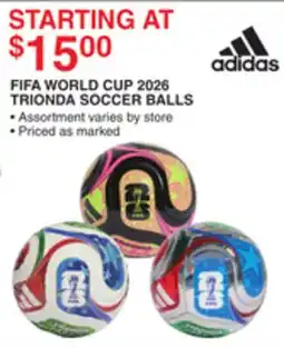 Dunham's Sports ADIDAS 2026 TRIONDA SOCCER BALLS offer