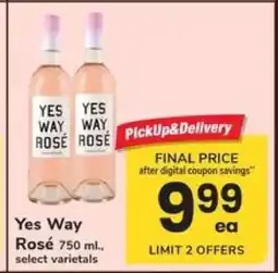Safeway Yes Way Rosé offer