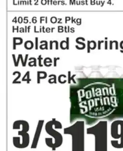 Key Food Poland Spring Water offer